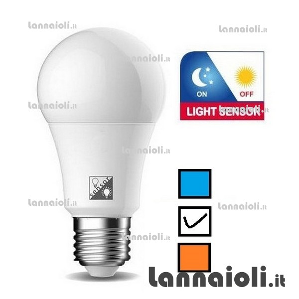 LAMPADINA LED E27 CREPUSCOLARE 11W-75W 