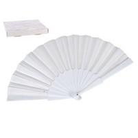 VENTAGLIO STOFFA BIANCO CM.23 VENTAGLIO STOFFA BIANCO CM.23