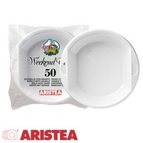 PIATTI PLASTICA FONDI SCODELLE PZ.50