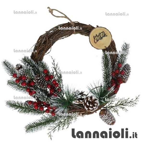 GHIRLANDA NATALIZIA CM.45 C-PIGNE 