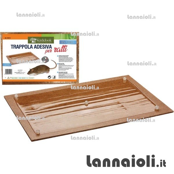 TRAPPOLA PER TOPI ADESIVA 28X19 PZ.2 TRAPPOLA PER TOPI ADESIVA 28X19 PZ.2