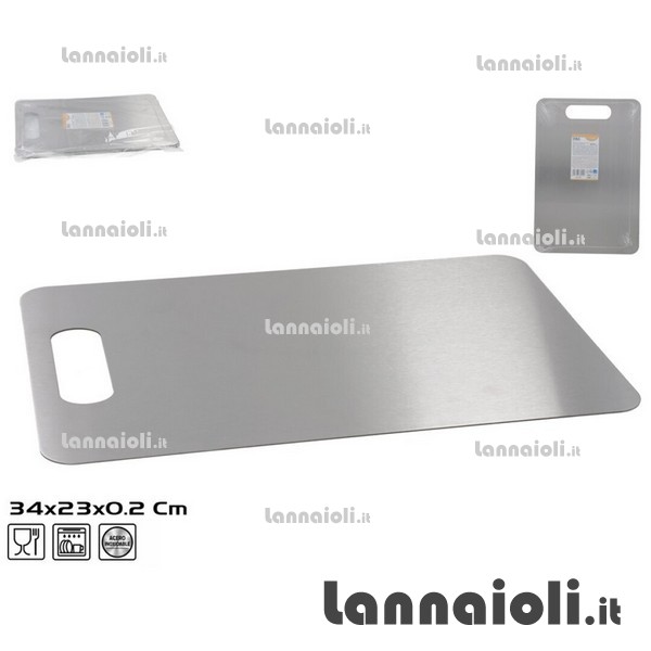 TAGLIERE ACCIAIO INOX 34X23 TAGLIERE ACCIAIO INOX 34X23
