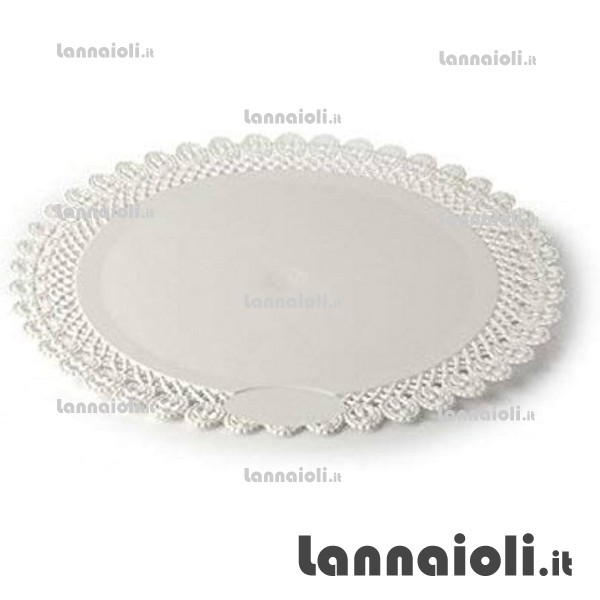 VASSOIO TONDO TRINATO BIANCO D.28CM VASSOIO TONDO TRINATO BIANCO D.28CM