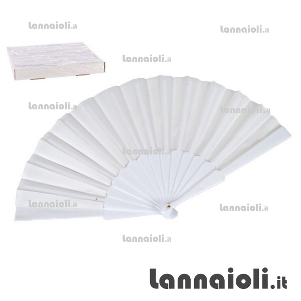 VENTAGLIO STOFFA BIANCO CM.23 VENTAGLIO STOFFA BIANCO CM.23