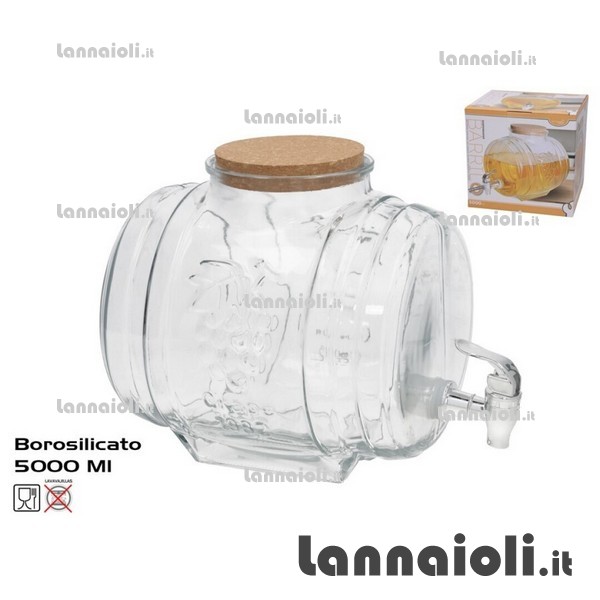 BOTTE VETRO C-RUBINETTO LT.5 eva BOTTE VETRO C-RUBINETTO LT.5 eva