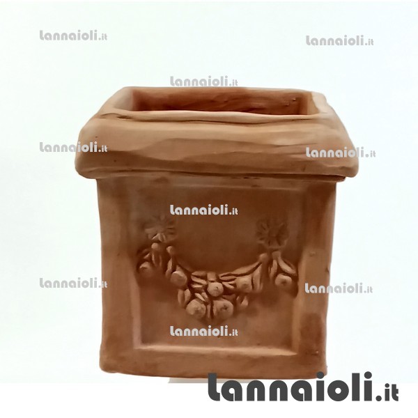 VASO QUADRO FESTONE CM.25X25 terrecotte toscane VASO QUADRO FESTONE CM.25X25 terrecotte toscane