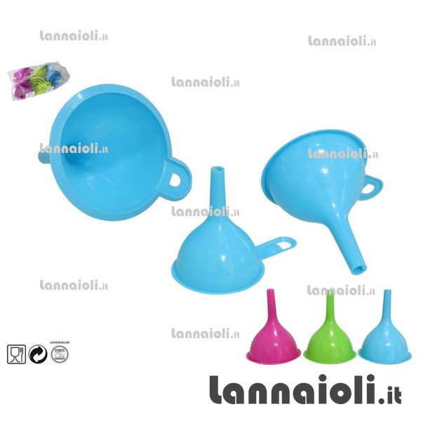 IMBUTI PLASTICA PZ.3 CM.6-8-10 metaltex IMBUTI PLASTICA PZ.3 CM.6-8-10 metaltex